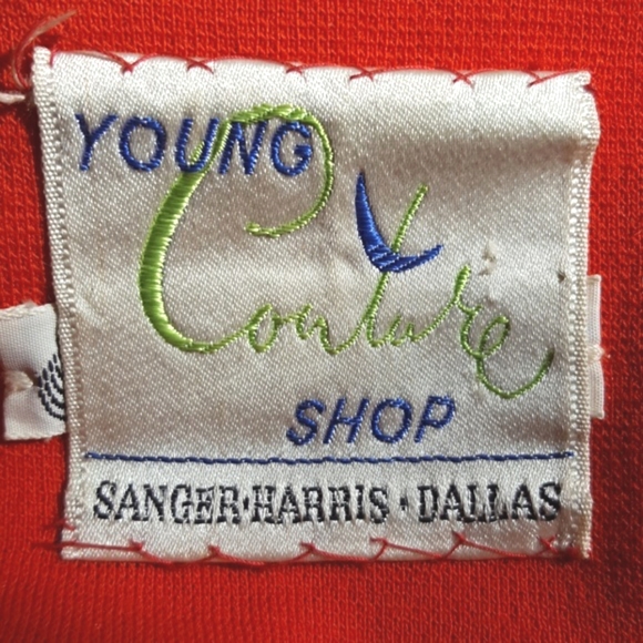 Vintage 60's Wool Longline Mod Coat Colorblock Striped SANGER HARRIS Small - Picture 17 of 17